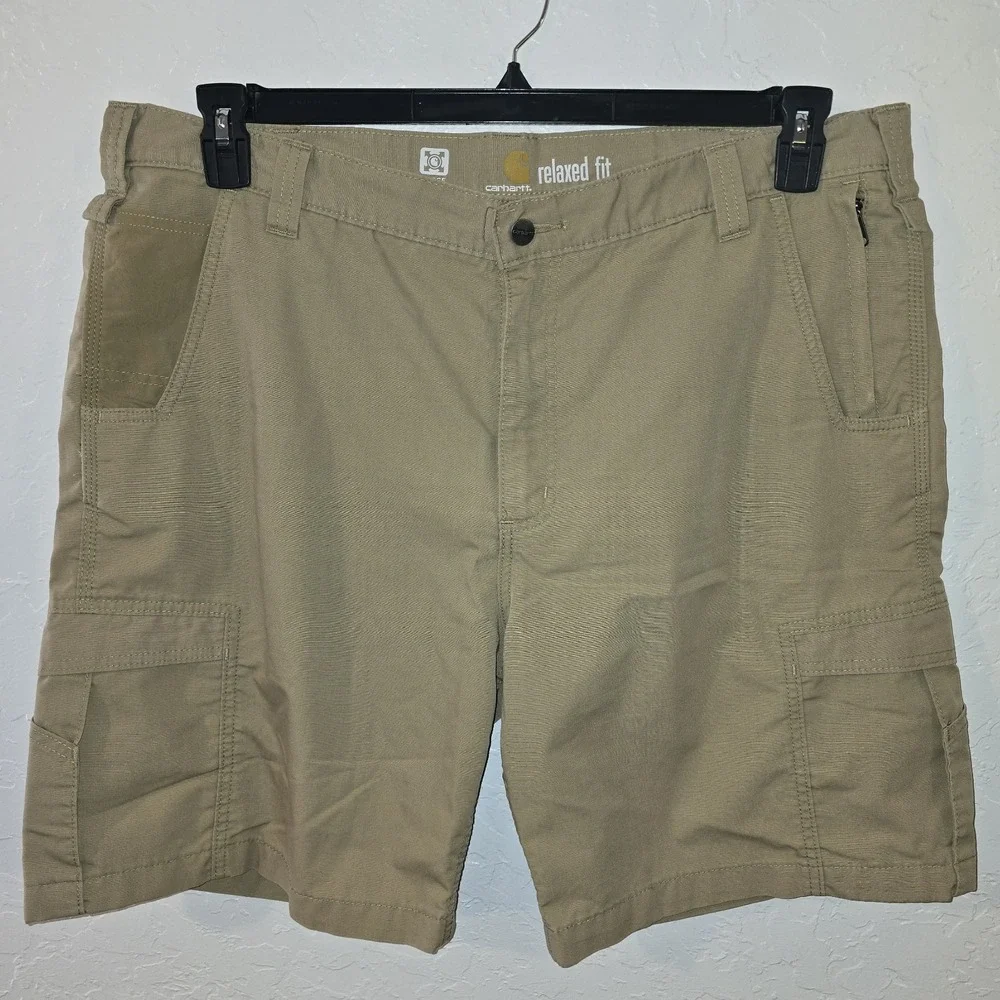 Carhartt Shorts Men's 42 Force Extremes Cargo‎ Ripstop Relaxed Fit 101973 Tan